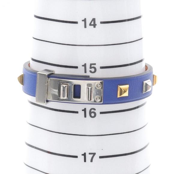 Hermes Hermès Mini Dog Crew Carré Bracelet in Stainless Steel with Gold Plated - Picture 6 of 8